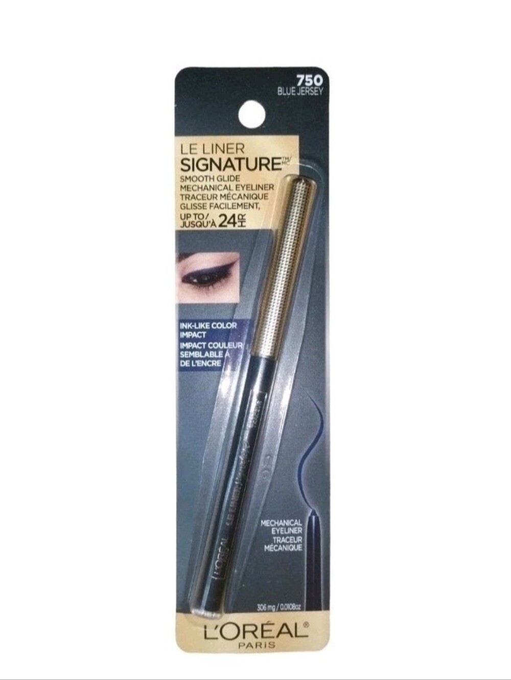L'Oréal Paris Le Liner Signature Mechanical Eyeliner Waterproof 750 Blue Jersey